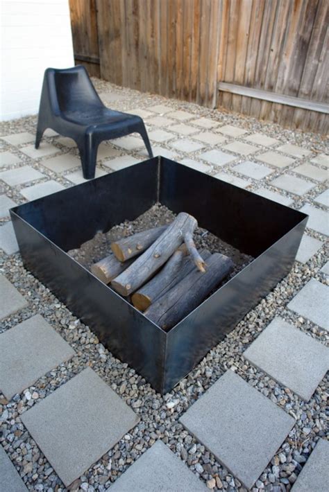 steel box fire pit|decorative fire pits.